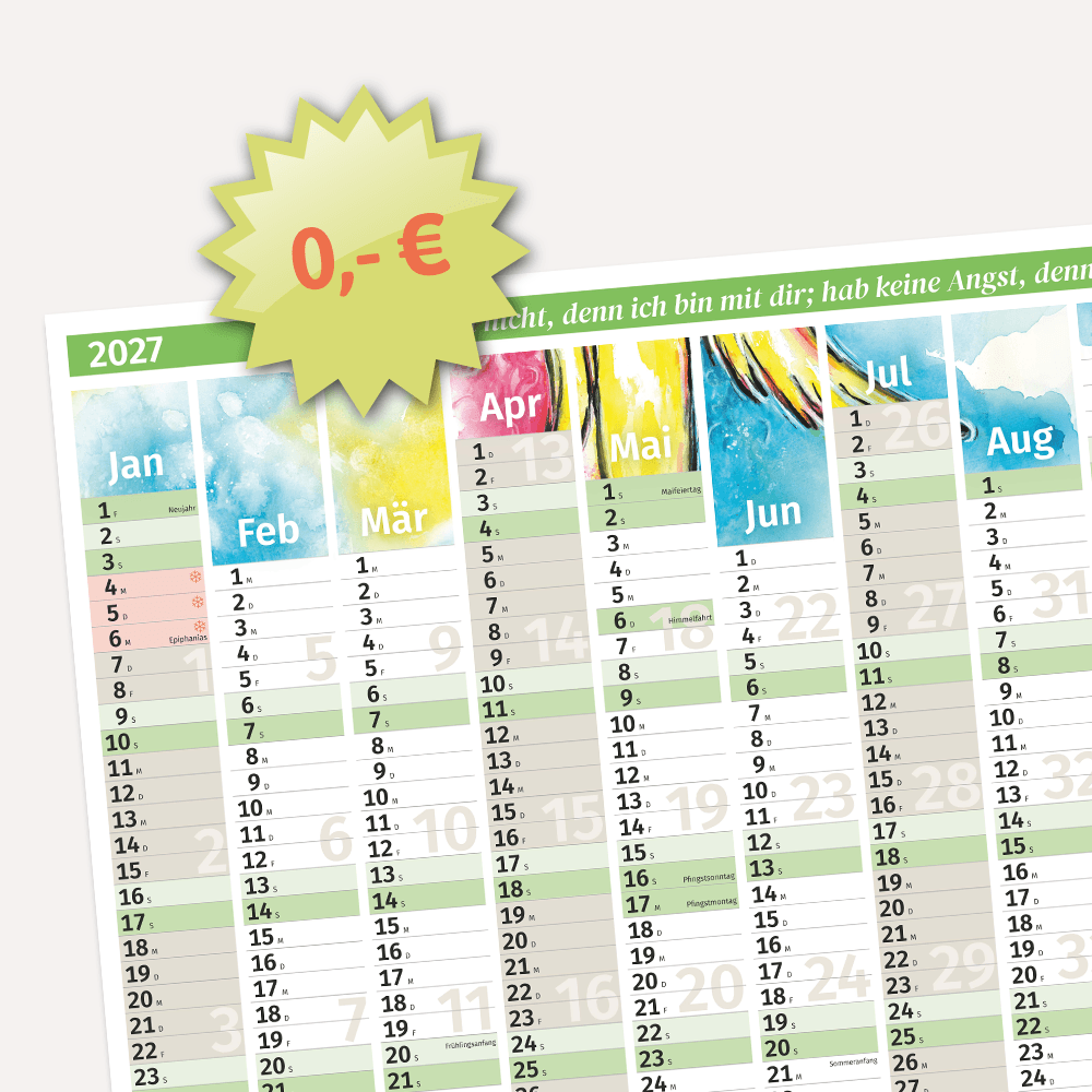 Plakatkalender 2027 (A3)